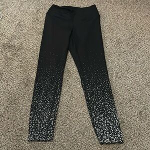 PINK Black Reflective Active Leggings